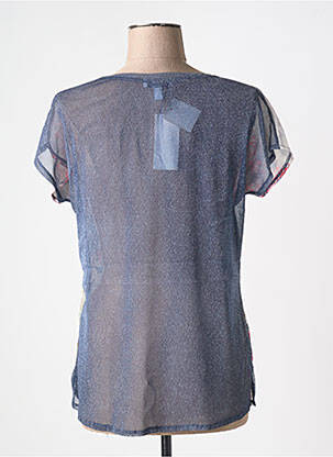 Top imprimé fantaisie manches courtes bleu MERI & ESCA femme