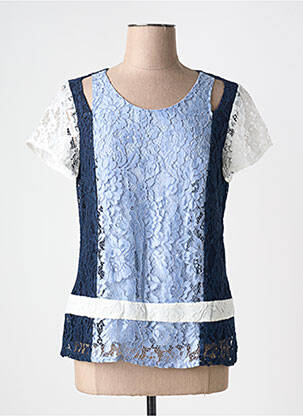 Top manches courtes manches courtes bleu MERI & ESCA femme