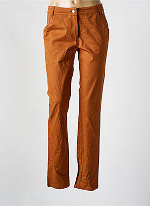 Pantalon slim poches marron GREGORY PAT femme