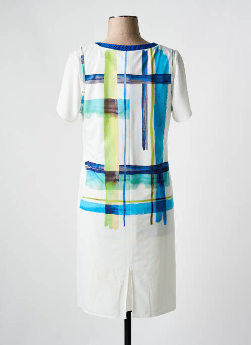 Robe mi-longue bleu FRANCE RIVOIRE pour femme