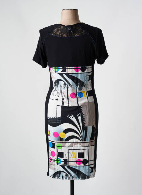 Robe mi-longue noir GUY DUBOUIS pour femme