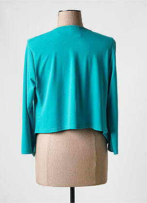 Boléro tissage crêpe vert GUY DUBOUIS femme