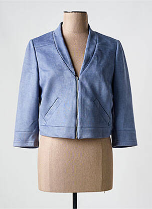 Veste casual epaulette bleu MERI & ESCA femme