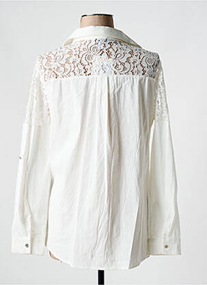Chemisier coupe cintrée manches longues blanc MERI & ESCA femme