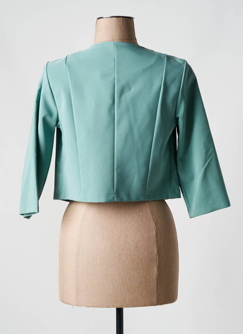 Boléro col rond vert COULEURS DU TEMPS femme