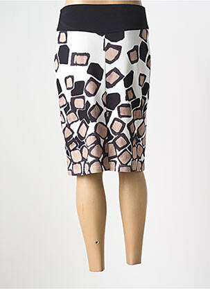 Jupe mi-longue stretch noir GUY DUBOUIS femme