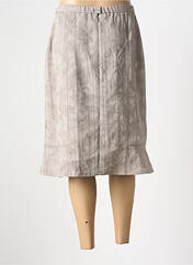 Jupe mi-longue beige GUY DUBOUIS pour femme seconde vue