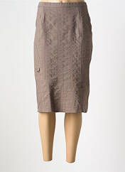 Jupe mi-longue marron GUY DUBOUIS pour femme seconde vue