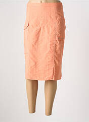 Jupe mi-longue orange GUY DUBOUIS pour femme seconde vue