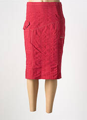 Jupe mi-longue rouge GUY DUBOUIS pour femme seconde vue