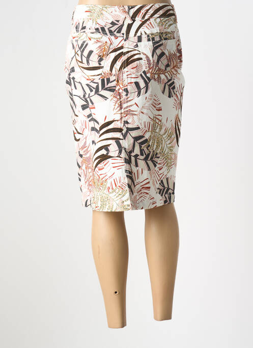 Jupe mi-longue blanc GUY DUBOUIS pour femme