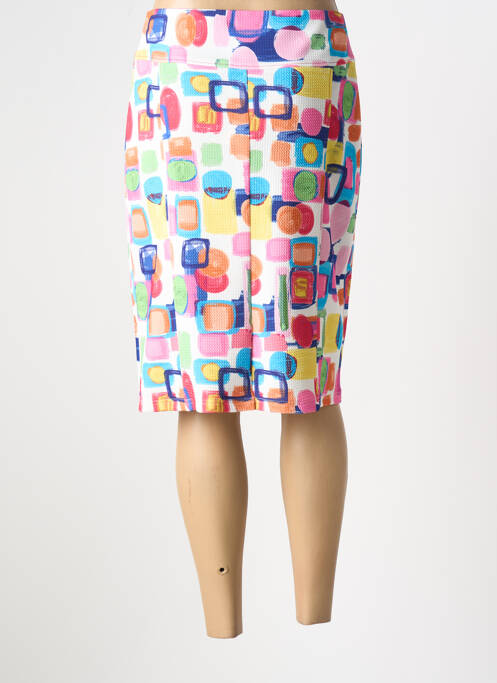 Jupe mi-longue rose GUY DUBOUIS pour femme