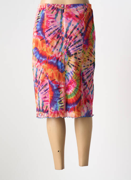 Jupe mi-longue rouge GUY DUBOUIS pour femme