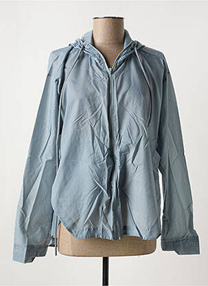 Coupe-vent manches longues a capuche bleu ALTO GIRO femme