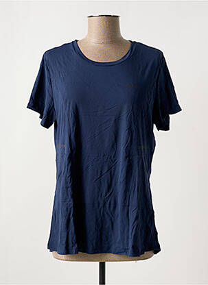 T-shirt coupe droite manches courtes bleu ALTO GIRO femme
