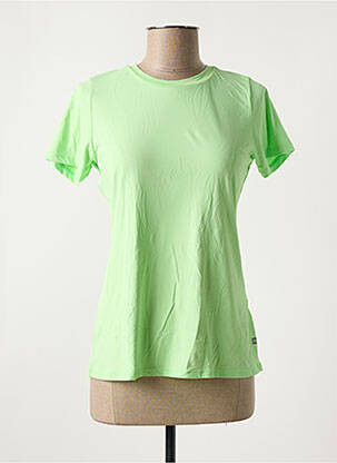T-shirt coupe droite manches courtes vert ALTO GIRO femme