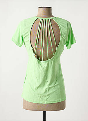 T-shirt coupe droite manches courtes vert ALTO GIRO femme