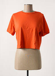 T-shirt coupe cintrée manches courtes orange ALTO GIRO femme
