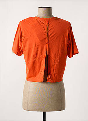 T-shirt coupe cintrée manches courtes orange ALTO GIRO femme