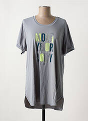 T-shirt gris ALTO GIRO pour femme seconde vue