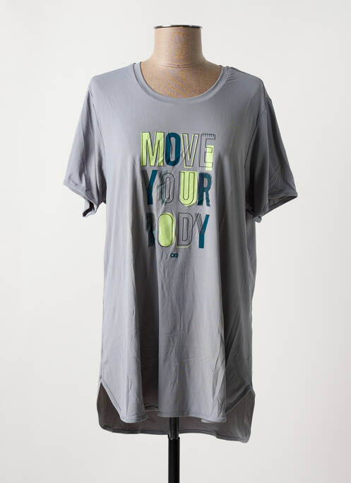 T-shirt gris ALTO GIRO pour femme