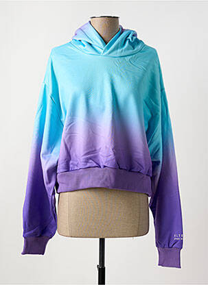 Sweat-shirt à capuche manches longues manches longues violet ALTO GIRO femme