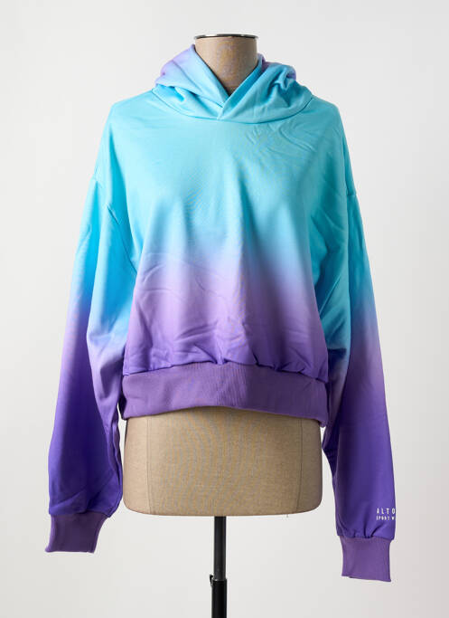 Sweat-shirt à capuche violet ALTO GIRO pour femme