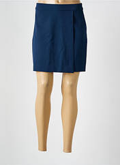 Jupe courte bleu ICHI pour femme seconde vue