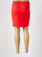 Jupe courte rouge ICHI pour femme seconde vue
