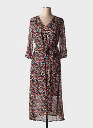Robe longue manches longues manches longues noir LOLA ESPELETA femme
