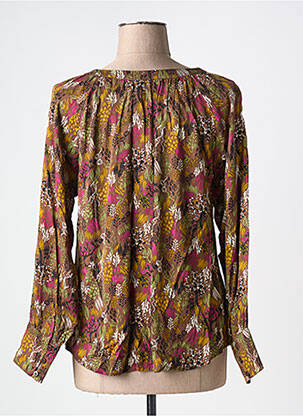 Chemisier imprimé fleurs manches longues marron LOLA ESPELETA femme