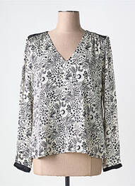 Blouse imprimé fantaisie manches longues blanc LOLA ESPELETA femme