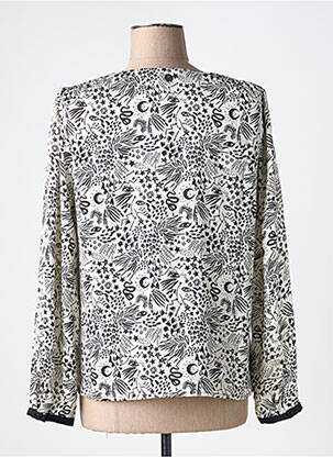 Blouse imprimé fantaisie manches longues blanc LOLA ESPELETA femme