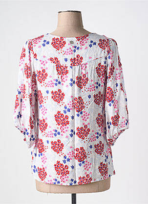 Chemisier imprimé fleurs manches 3/4 blanc LOLA ESPELETA femme