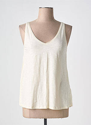 Débardeur coupe droite sans manche beige LOLA ESPELETA femme