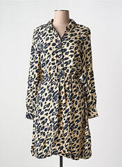 Robe mi-longue beige ICHI pour femme seconde vue