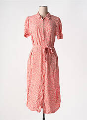 Robe mi-longue orange ICHI pour femme seconde vue