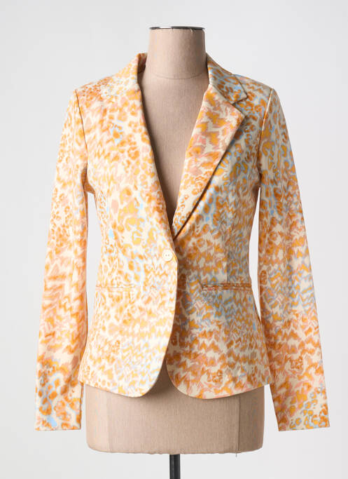 Blazer orange ICHI pour femme