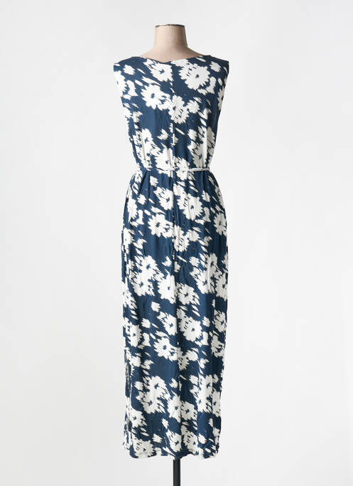 Robe longue bleu ICHI pour femme