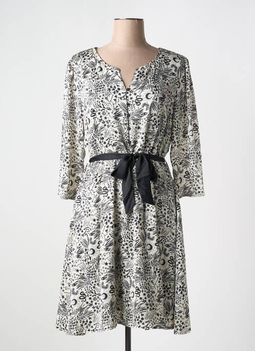 Robe mi-longue blanc LOLA ESPELETA pour femme