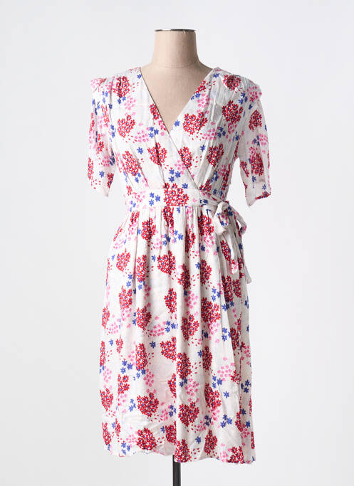 Robe mi-longue blanc LOLA ESPELETA pour femme