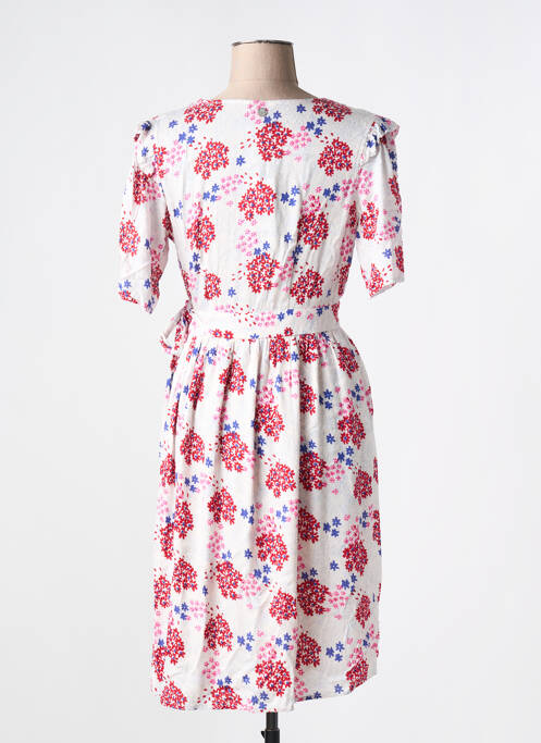 Robe mi-longue blanc LOLA ESPELETA pour femme