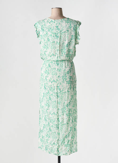Robe mi-longue vert ICHI pour femme