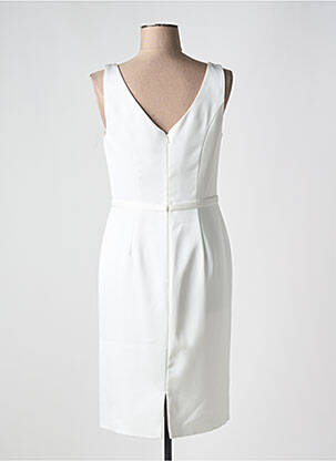 Robe mi-longue sans manche sans manche blanc FASHION NEW YORK femme