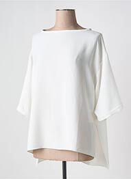 Top col rond manches 3/4 blanc PRONOVIAS femme