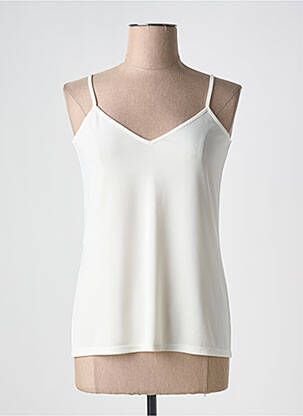 Top stretch sans manche blanc EDAS femme