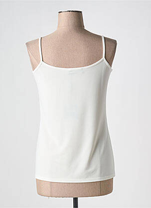 Top stretch sans manche blanc EDAS femme
