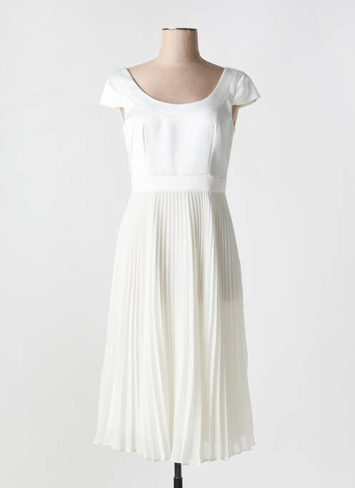 Robe mi-longue blanc CARLA RUIZ pour femme