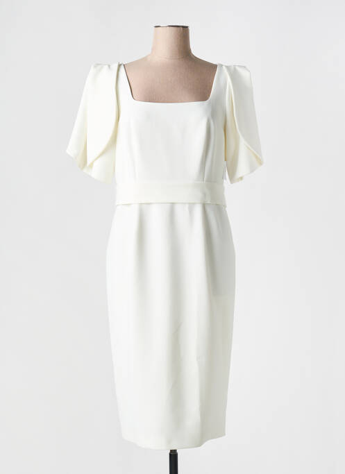 Robe mi-longue blanc CARLA RUIZ pour femme