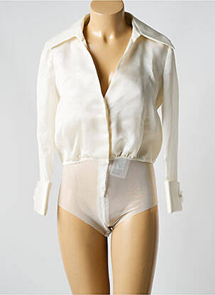 Body coupe cintrée manches longues beige JESUS PEIRO femme
